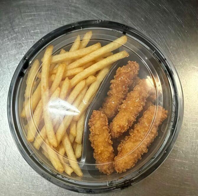 C40.French Fries w. Chicken Fingers